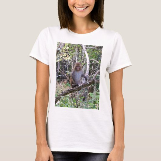 Makaque-Affe T-Shirt (Vorderseite)