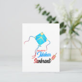 Makar Sankranti Begleitkarte (Stehend Vorderseite)