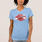 Makar Sankranti, blau und rot T-Shirt (Vorderseite)