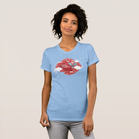 Makar Sankranti, blau und rot T-Shirt (Vorne ganz)