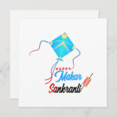 Makar Sankranti Einladung (Vorne/Hinten)