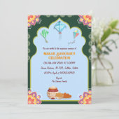 Makar Sankranti - Einladung (Stehend Vorderseite)