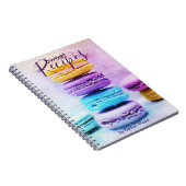 Makaron-Notebook mit Namensvorlage Notizblock (Rechte Seite)