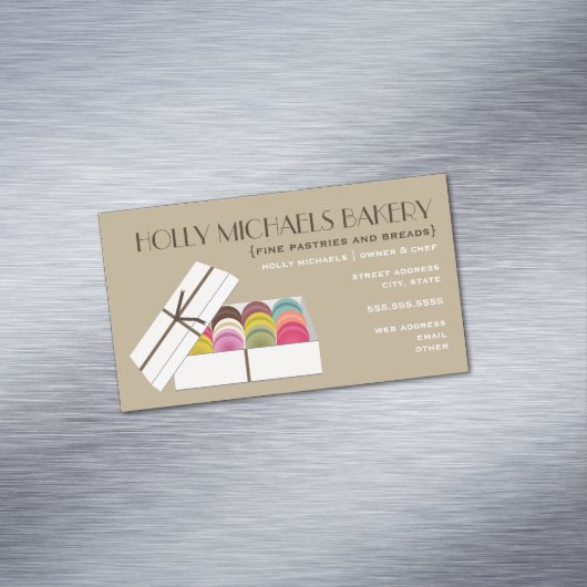 Makaronbäckerei Magnetische Visitenkarten Magnetische Visitenkarte (Beispiel)