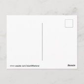 Makaronen und Himbeeren Postkarte (Rückseite)