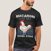 Makaroni mit Hühnerstricken Hühnerfleisch-Bauer T-Shirt (Vorderseite)