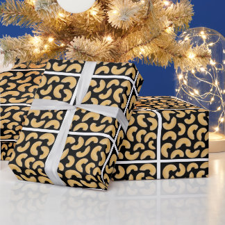 Makaroni Pasta Muster Geschenkpapier