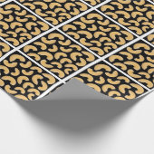 Makaroni Pasta Muster Geschenkpapier (Ecke)