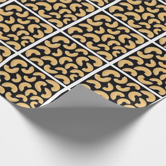 Makaroni Pasta Muster Geschenkpapier (Ecke)