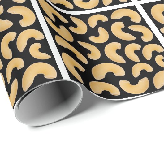 Makaroni Pasta Muster Geschenkpapier (Rolleneckpunkt)