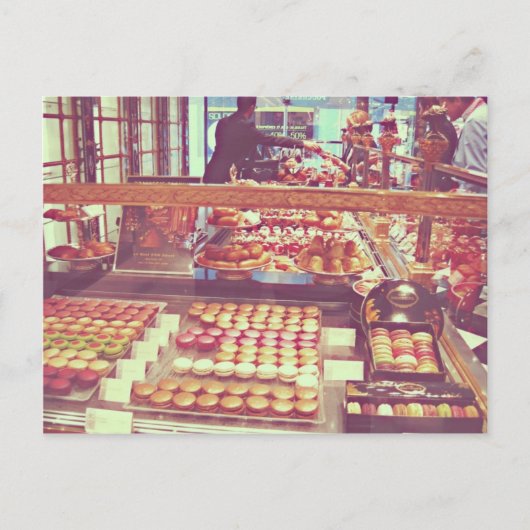 Makaronladen für Vintage Franzosen Postkarte (Vorderseite)