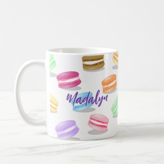 Makaronmuster personalisiert kaffeetasse (Links)