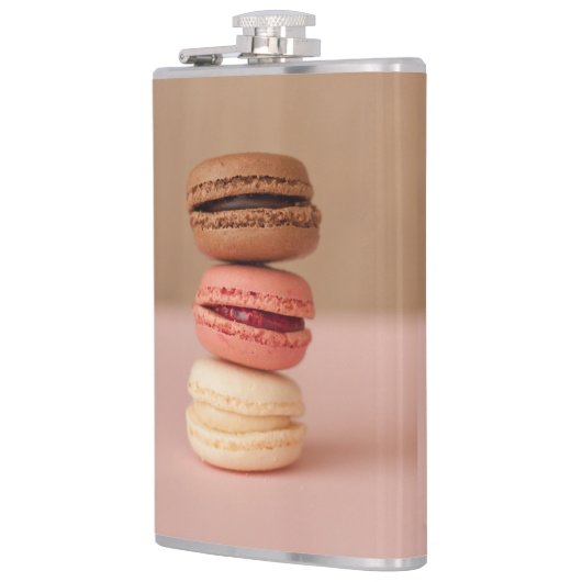 Makaroonfarbenflaschen Flachmann (Links)