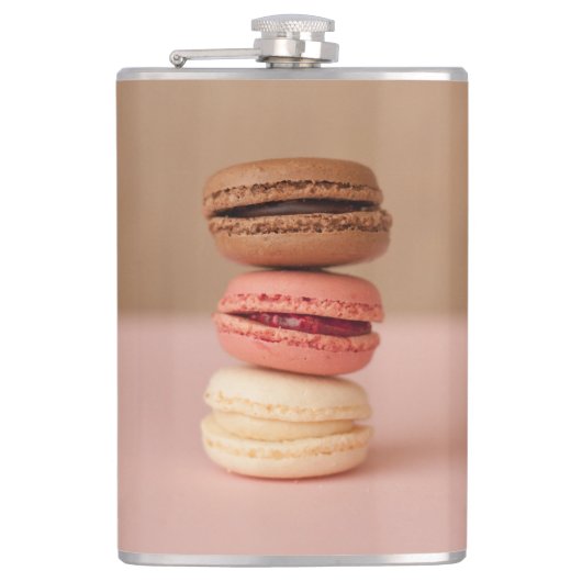 Makaroonfarbenflaschen Flachmann (Vorderseite)