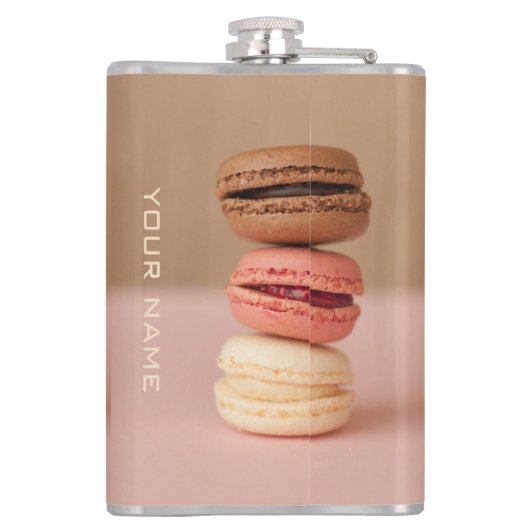 Makaroonfarbenflaschen Flachmann (Rückseite)