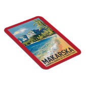Makarska Kroatien Reisen Kunst Vintag Magnet (Rechte Seite)