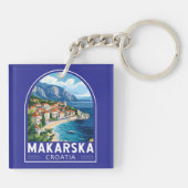 Makarska Kroatien Reisen Schlüsselanhänger (Rückseite)