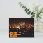 Makati bei Nacht auf den Philippinen Postkarte (Stehend Vorderseite)