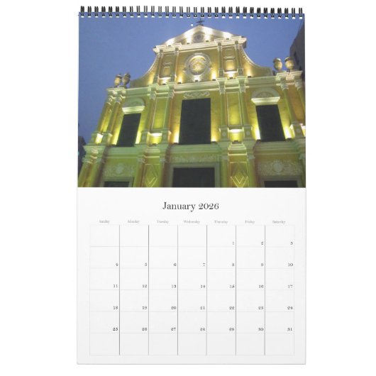 Makauer Reisen Kalender (Jan 2026)