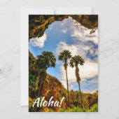 Makauwahi Cave Palm Trees, Kauai, Hawaii Einladung (Vorderseite)