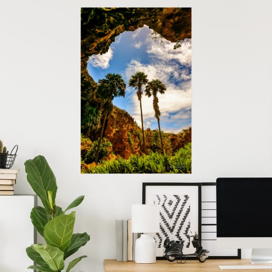 Makauwahi Cave Palm Trees, Kauai, Hawaii Poster (Heimbüro)