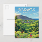Makawao USA Postkarte (Vorne/Hinten)