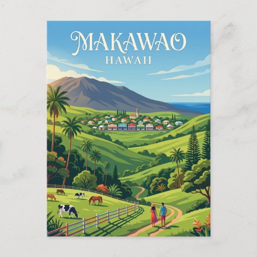 Makawao USA Postkarte (Vorderseite)