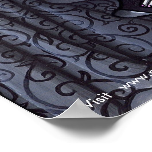 "Makayla" Gothic Fairy Tee Party Poster (Ecke)