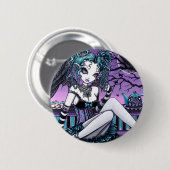 Makayla gotische Couture-Tee-Party-Fee Button (Vorne & Hinten)
