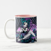 "Makayla" gotische Couture-Tee-Party-Fee-Tasse Zweifarbige Tasse (Links)
