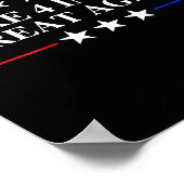 Make 4 Inches Great Again, American Litical Quote  Poster (Ecke)