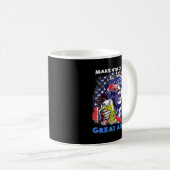Make 4th Of July Great Again Funny Trump Men Drink Kaffeetasse (VorderseiteRechts)