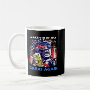 Make 4th Of July Great Again Funny Trump Men Drink Kaffeetasse