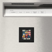 Make 4th Of July Great Again Trump Beer Drinking Magnet (In Situ (Geschirrspüler))