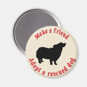 Make A Friend - Pembroke Welsh Corgi Magnet (Vorderseite/Rückseite)
