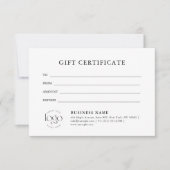 Make A Gift Certificate | Clean Business Gift Card (Vorderseite)