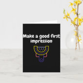 Make A Good First Impression Dental Funny Karte (Gelbe Blume)