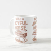 Make A Joyful Noise Piano Piano Player And Keyboar Kaffeetasse (Vorderseite Links)