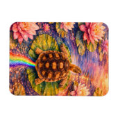 Make a rainbow and follow your bliss turtle magnet (Horizontal)