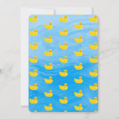 Make a Splash Rubber Duck 2nd Birthday Invitation Einladung (Rückseite)