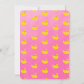 Make a Splash Rubber Duck 3rd Birthday Invitation Einladung (Rückseite)