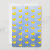 Make a Splash Rubber Duck 3rd Birthday Invitation Einladung (Rückseite)