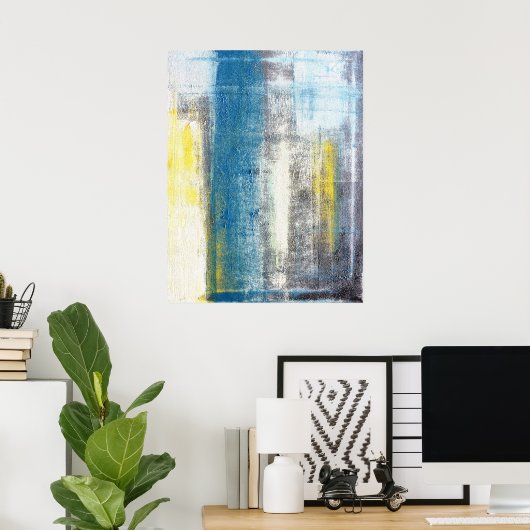 'Make a Statement' Abstrakt Art Poster Print (Heimbüro)