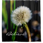 Make a Wish, Believe, Dandelion Duschvorhang (Vorderseite)