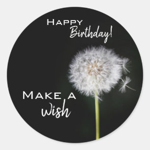 Make a Wish Birthday Stickers