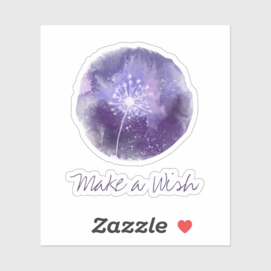 *~* Make a Wish Dandelion Universe Vinyl Sticker (Blatt)