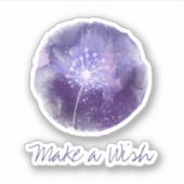 *~* Make a Wish Dandelion Universe Vinyl Sticker (Vorderseite)