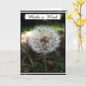 Make a Wish - Greeting Card Karte (Gelbe Blume)