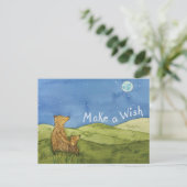 Make A Wish Stargazing Postcard Postkarte (Stehend Vorderseite)