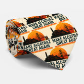 Make Alcatraz Great Again Lustig Krawatte (Gerollt)